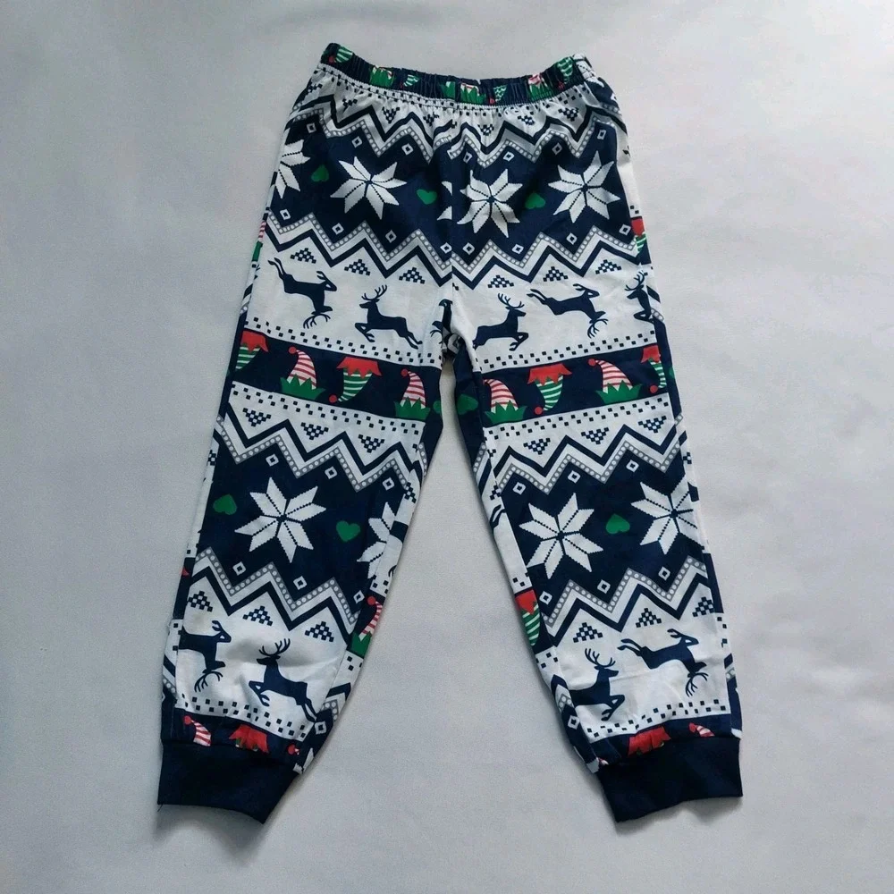 PatPat  Kids Pajama Set Christmas Two Piece Navy White Size 3 -‎ 4